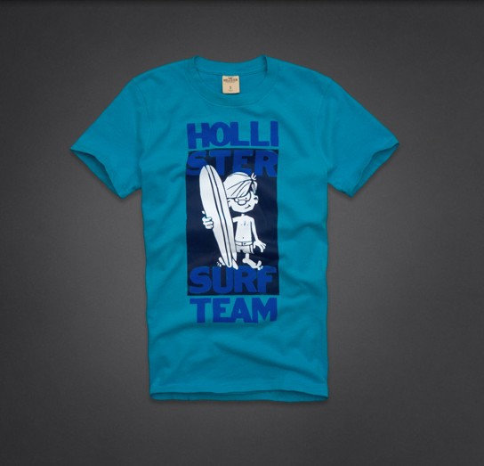 T-shirt Hollister Homme en Bleu